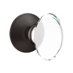 Emtek Hampton Knob with Modern Rosette