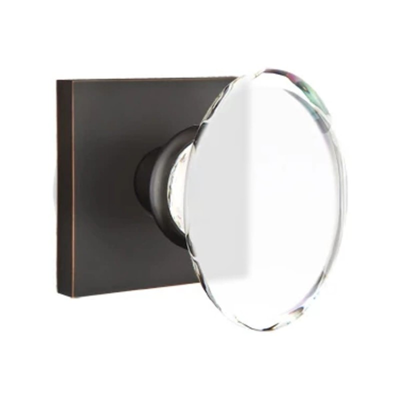 Emtek Hampton Knob with Square Rosette