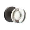 Emtek Modern Disc Glass Knob with Disk Rosette