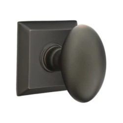 Emtek Egg Knob with Quincy Rosette