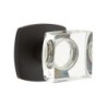 Emtek Modern Square Glass Knob with Urban Modern Rosette