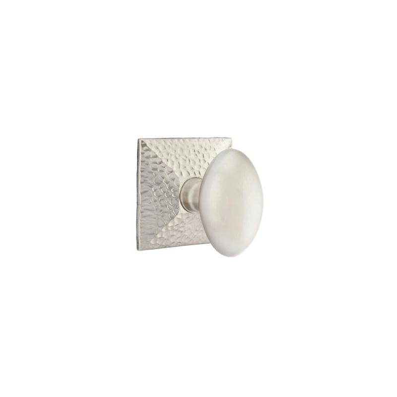Emtek Hammered Egg Knob with Hammered Rosette