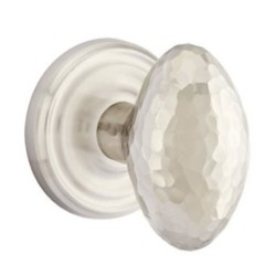 Emtek Hammered Egg Knob with Regular Rosette