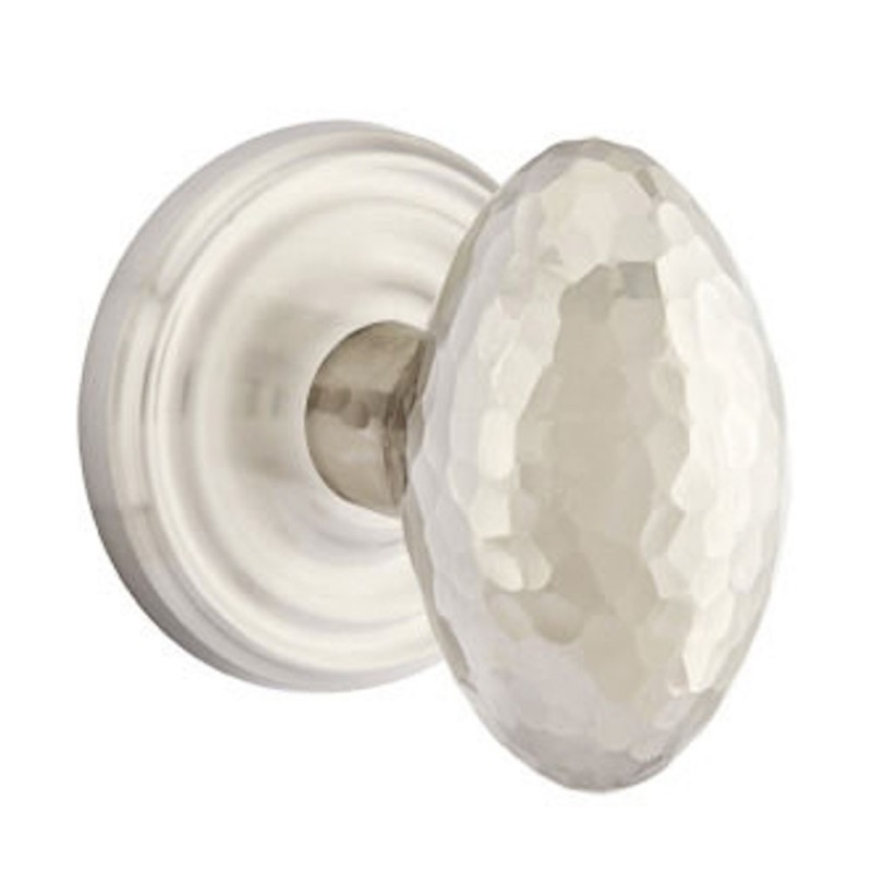 Emtek Hammered Egg Knob with Regular Rosette