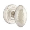 Emtek Hammered Egg Knob with Ribbon and Reed Rosette
