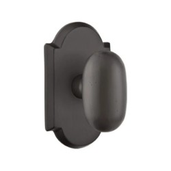 Emtek Egg Bronze Knob with Style 1 Rosette