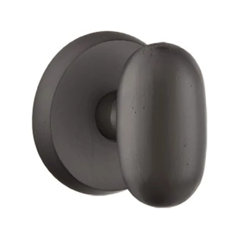 Emtek Egg Bronze Knob with Style 2 Rosette