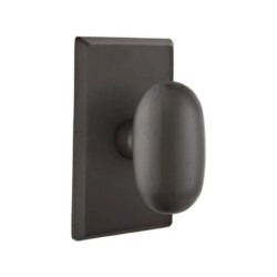Emtek Egg Bronze Knob with Style 3 Rosette