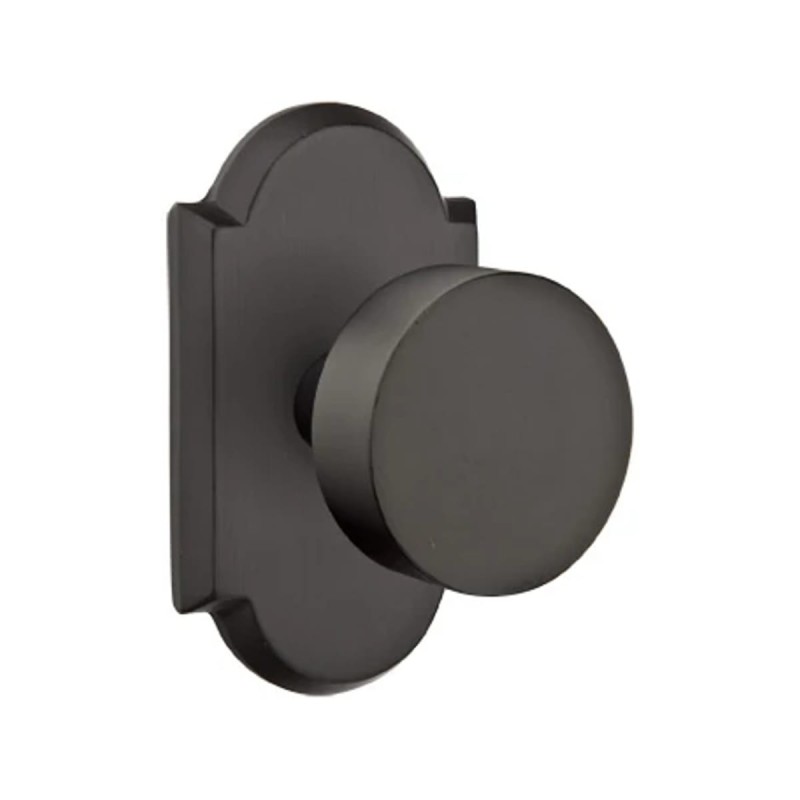 Emtek Round Bronze Knob with Style 1 Rosette