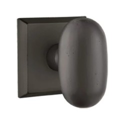 Emtek Egg Bronze Knob with Style 6 Rosette