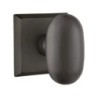 Emtek Egg Bronze Knob with Style 6 Rosette