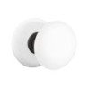 Emtek Ice White Knob with Porcelain Rosette