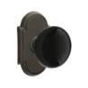Emtek Ebony Knob with Style 8 Rosette