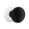 Emtek Ebony Knob with Porcelain Rosette
