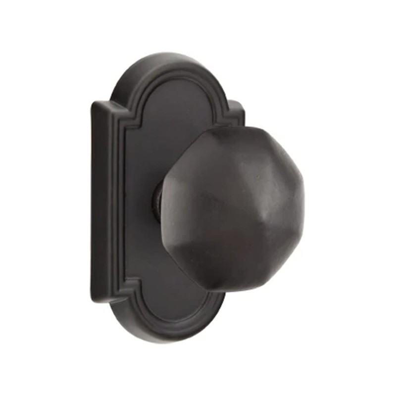 Emtek Bronze Octagon Knob with Style 11 Rosette