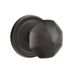Emtek Bronze Octagon Knob with Style 12 Rosette