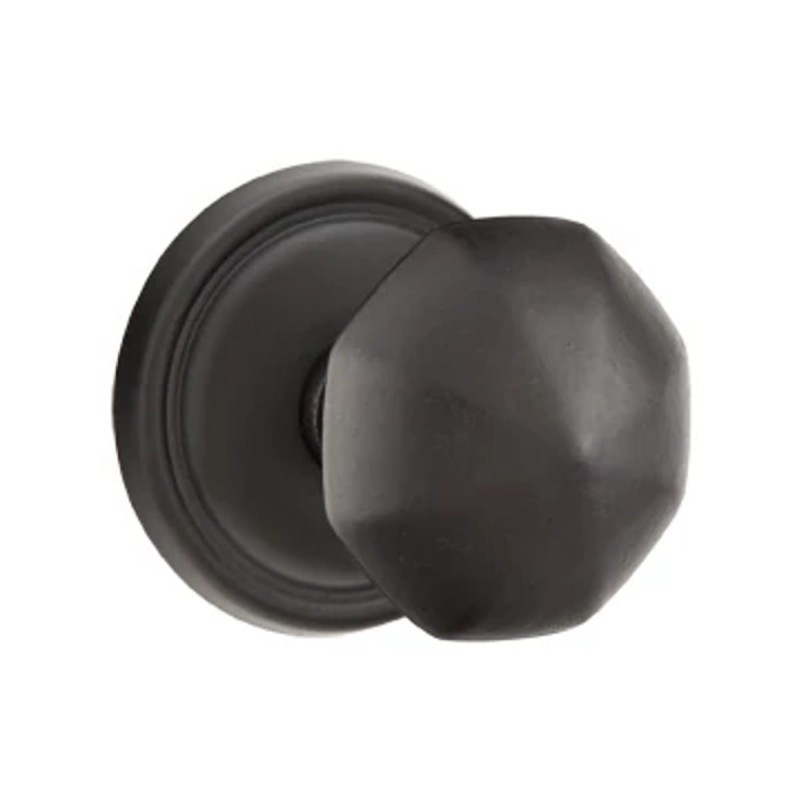 Emtek Bronze Octagon Knob with Style 12 Rosette
