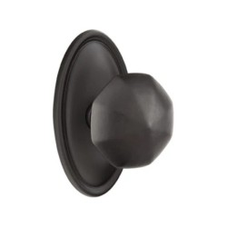 Emtek Bronze Octagon Knob with Style 14 Rosette