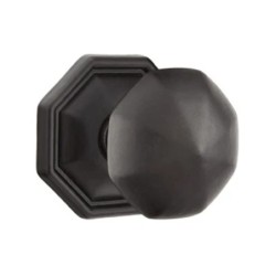 Emtek Bronze Octagon Knob with Style 15 Rosette