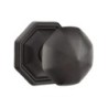 Emtek Bronze Octagon Knob with Style 15 Rosette