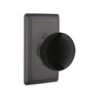 Emtek Madison Black Knob with Style 3 Rosette