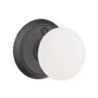 Emtek Madison Ivory Knob with Style 2 Rosette