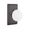 Emtek Madison Ivory Knob with Style 3 Rosette