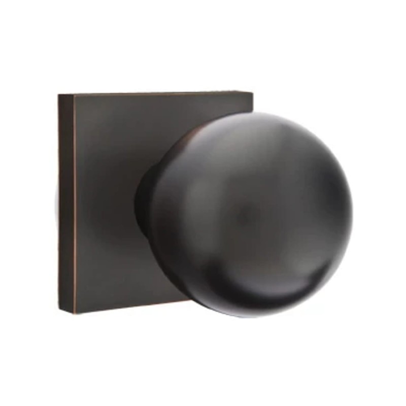 Emtek Orb Knob with Square Rosette