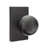 Emtek Orb Knob with Modern Rectangular Rosette