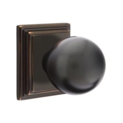 Emtek Orb Knob with Wilshire Rosette