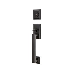 Emtek Hamden Brass Entrance Handleset