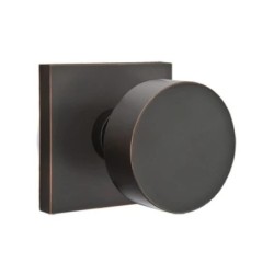 Emtek Round Knob with Square Rosette