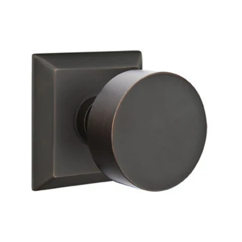 Emtek Round Knob with Quincy Rosette