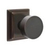 Emtek Round Knob with Wilshire Rosette