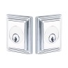 Emtek Wilshire double-cylinder deadbolt shown in Polished Chrome