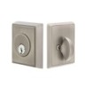 Emtek Rectangular Single-Cylinder Brass Deadbolt Set