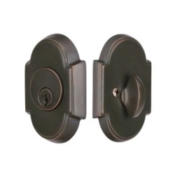 Emtek Style 8 Single-Cylinder Brass Deadbolt Set