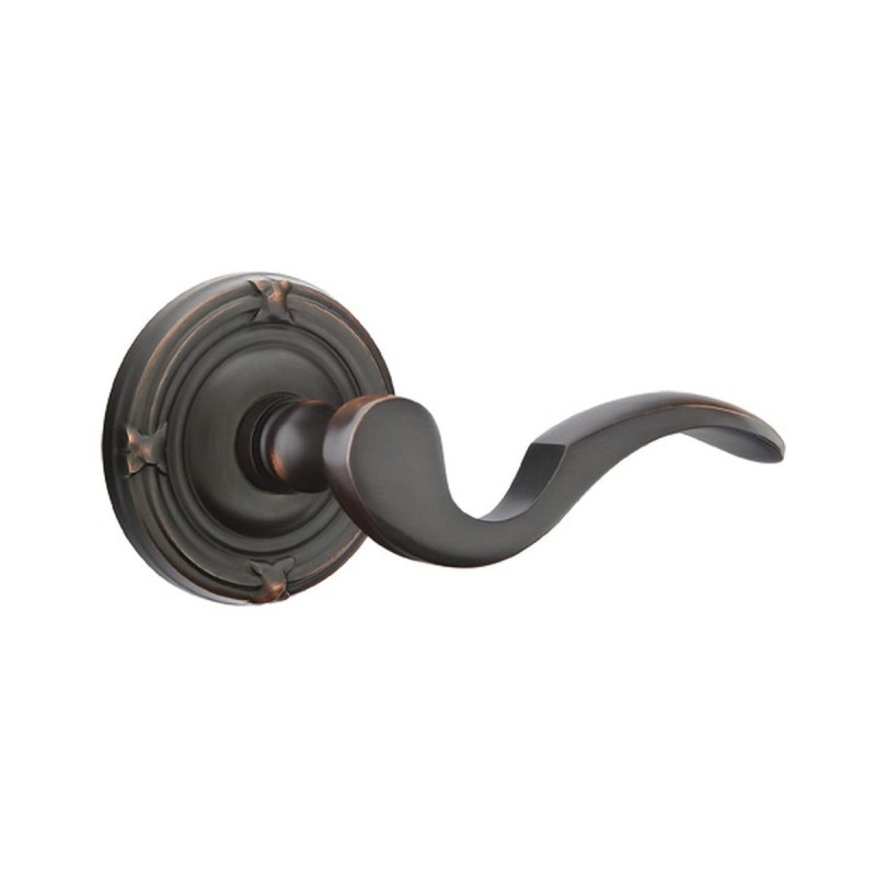 Emtek Cortina Lever with Ribbon and Reed Rosette
