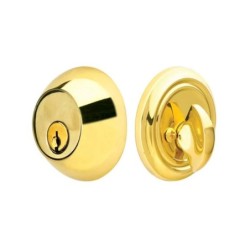 Emtek Regular Single-Cylinder Brass Deadbolt Set