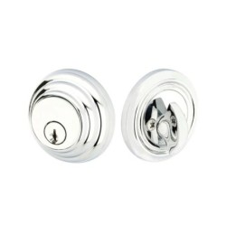Emtek Low Profile Single-Cylinder Brass Deadbolt Set