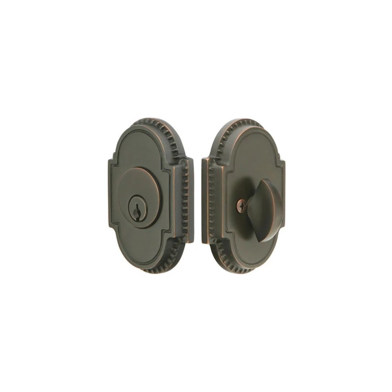 Emtek Knoxville Single-Cylinder Brass Deadbolt Set