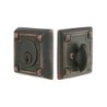 Emtek Arts and Crafts Single-Cylinder Brass Deadbolt Set