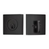 Emtek Square Single-Cylinder Brass Deadbolt Set