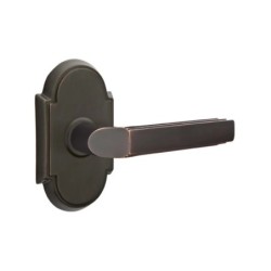 Emtek Milano Lever with Style 8 Rosette