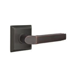 Emtek Milano Lever with Quincy Rosette