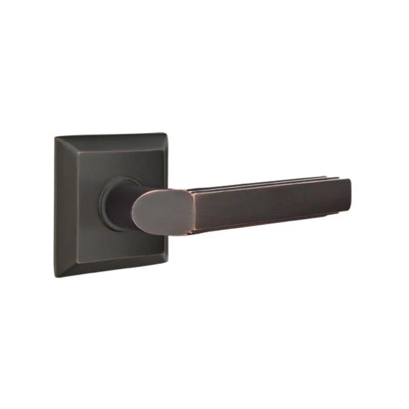 Emtek Milano Lever with Quincy Rosette