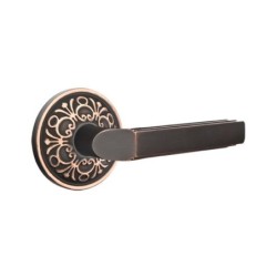 Emtek Milano Lever with Lancaster Rosette
