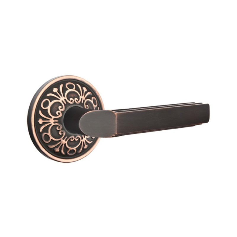 Emtek Milano Lever with Lancaster Rosette