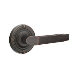 Emtek Milano Lever with Ribbon and Reed Rosette