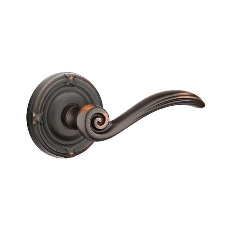 Emtek Elan Lever with Ribbon and Reed Rosette